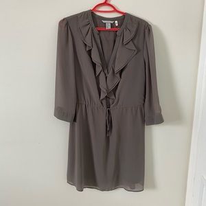Dark Beige Ruffle Dress size 12